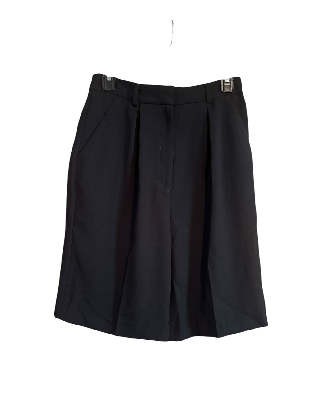 Classic Black Bermuda Dress Shorts